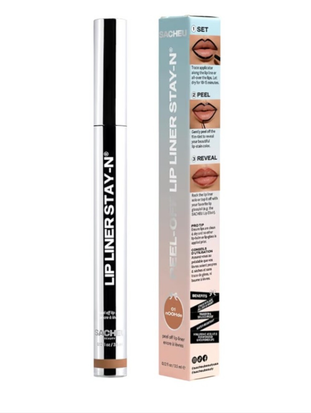 Sacheu Peel-Off Lip Liner Stay-N - Picture 2 of 7